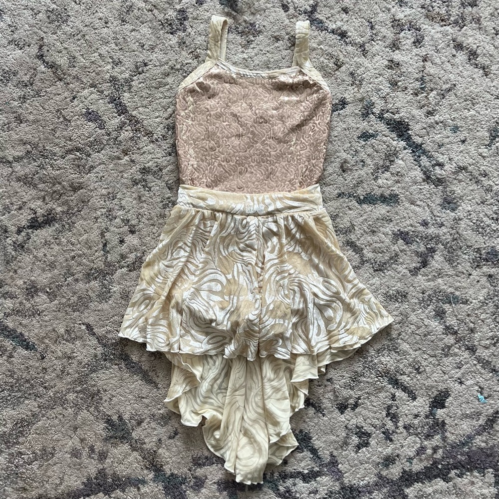 Jazzamatazz Beige Sequin Dance Costume